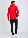 Ombre Clothing Felpa con cappuccio basic da uomo rossa Ombre Clothing