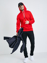 Ombre Clothing Felpa con cappuccio basic da uomo rossa Ombre Clothing