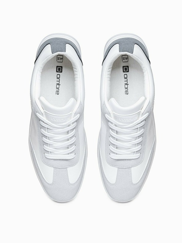 Ombre Clothing Scarpe da ginnastica bianche da uomo Ombre Clothing T373