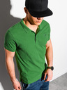 Ombre Clothing Polo basic verde da uomo Ombre Clothing