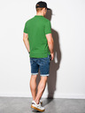 Ombre Clothing Polo basic verde da uomo Ombre Clothing