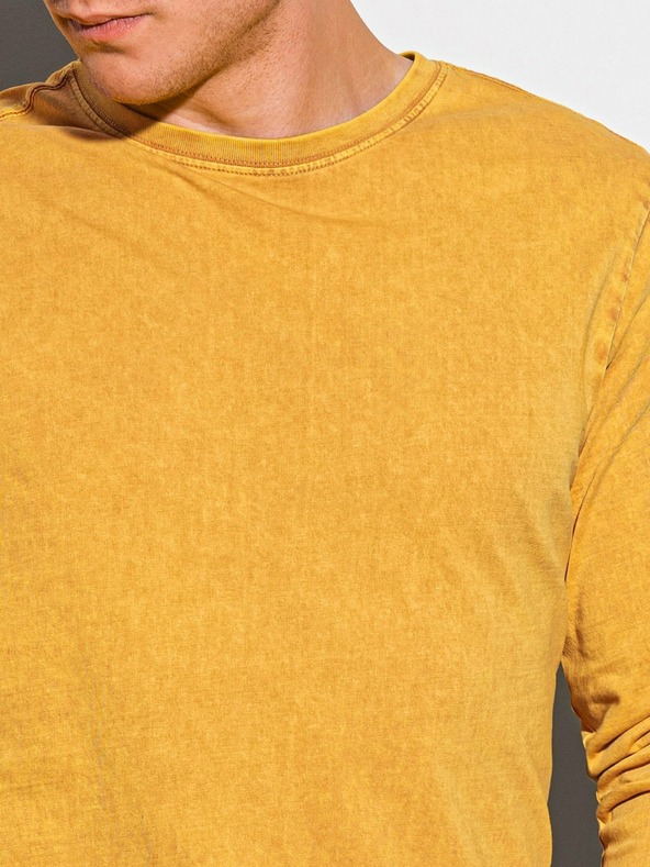 Ombre Clothing Camicia basic senape da uomo Ombre Clothing