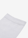 ALPINE PRO Calzini unisex bianchi - 2 paia ALPINE PRO 2ULIANO