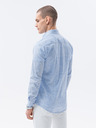 Ombre Clothing Camicia Ombre Abbigliamento Uomo Azzurro K609