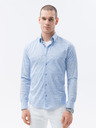 Ombre Clothing Camicia Ombre Abbigliamento Uomo Azzurro K609