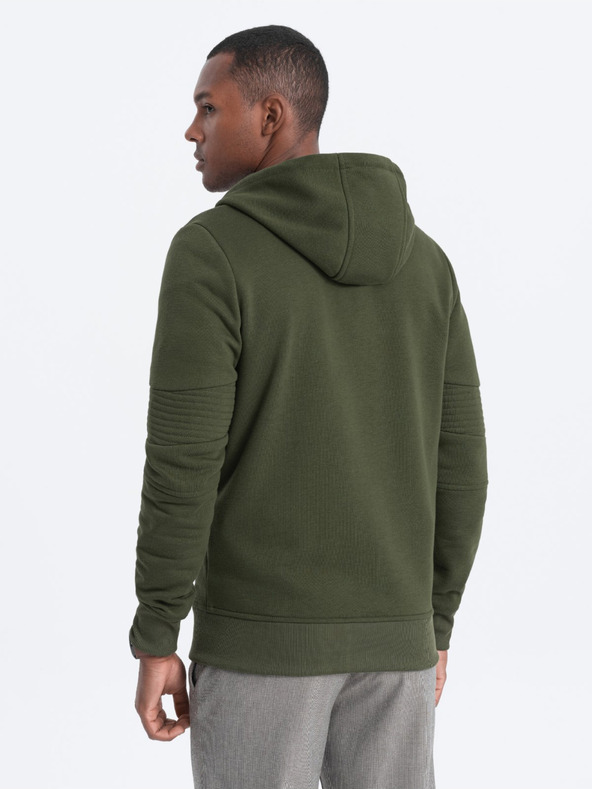 Ombre Clothing Felpa con cappuccio da uomo Khaki Abbigliamento Ombre