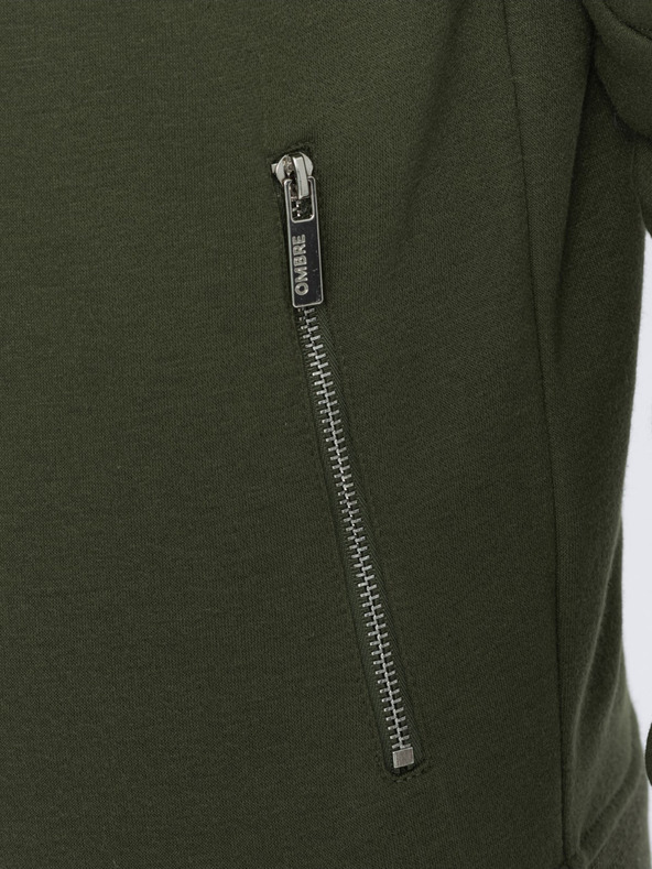 Ombre Clothing Felpa con cappuccio da uomo Khaki Abbigliamento Ombre