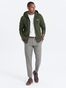 Ombre Clothing Felpa con cappuccio da uomo Khaki Abbigliamento Ombre