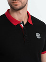 Ombre Clothing Polo da uomo nera Ombre Clothing
