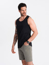 Ombre Clothing Canotta basic in cotone nera da uomo Ombre Clothing