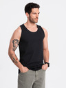 Ombre Clothing Canotta basic in cotone nera da uomo Ombre Clothing