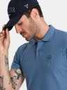 Ombre Clothing Polo basic da uomo blu Ombre Clothing
