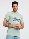 Ombre Clothing Polo da uomo con stampa San Francisco color menta Ombre Clothing