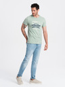 Ombre Clothing Polo da uomo con stampa San Francisco color menta Ombre Clothing