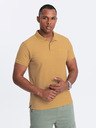 Ombre Clothing Polo basic senape da uomo Ombre Clothing