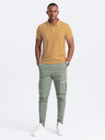 Ombre Clothing Polo basic senape da uomo Ombre Clothing