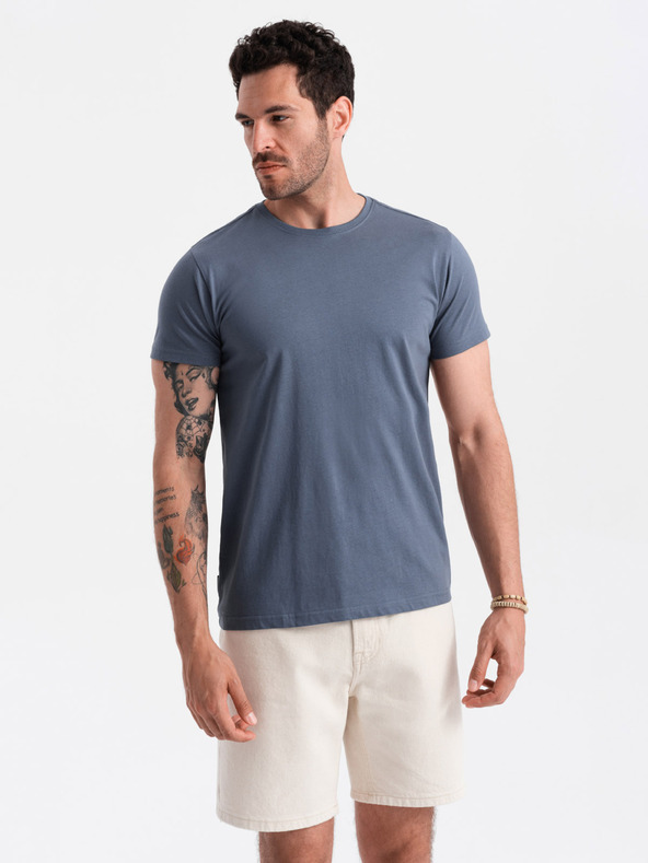 Ombre Clothing Camicia basic da uomo blu Ombre Clothing