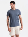 Ombre Clothing Camicia basic da uomo blu Ombre Clothing