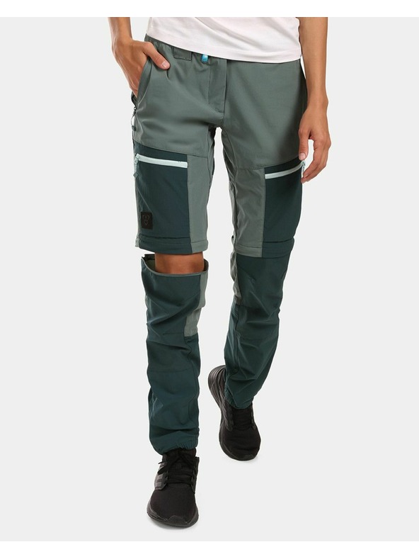 Kilpi Pantaloni staccabili outdoor donna Kilpi HOSIO-W Verde scuro