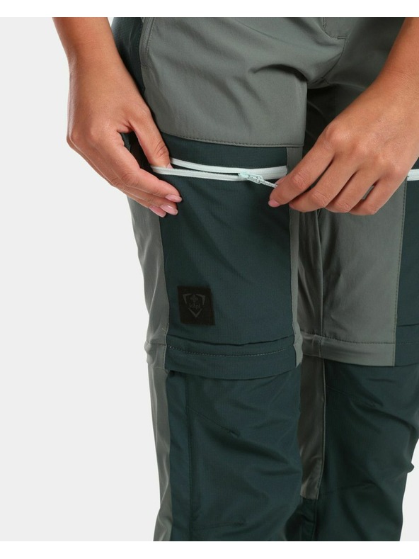 Kilpi Pantaloni staccabili outdoor donna Kilpi HOSIO-W Verde scuro