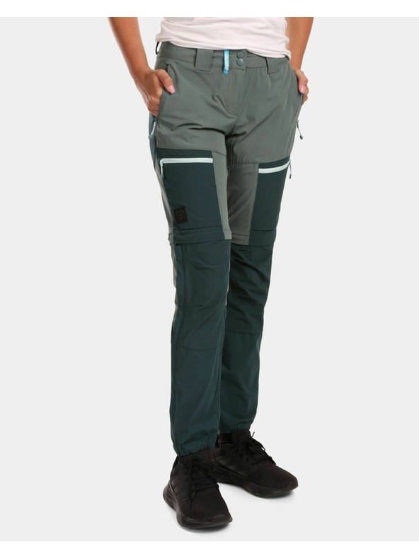 Kilpi Pantaloni staccabili outdoor donna Kilpi HOSIO-W Verde scuro