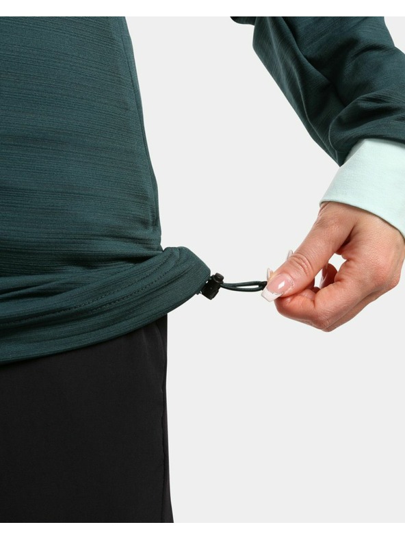 Kilpi Felpa con cappuccio elasticizzata da donna Kilpi MEMPHIS-W Verde scuro