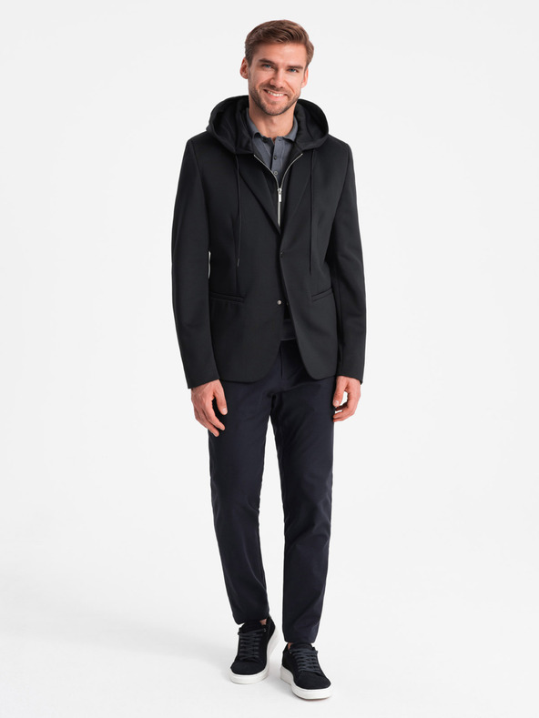 Ombre Clothing Giacca da uomo con fodera e cappuccio rimovibili Ombre Clothing