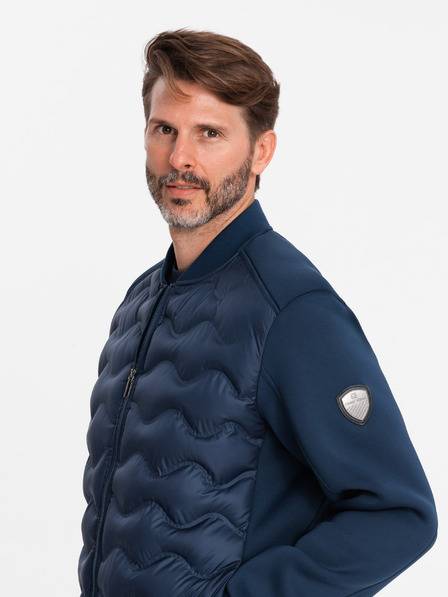 Ombre Clothing Bomber trapuntato da uomo Ombre Clothing