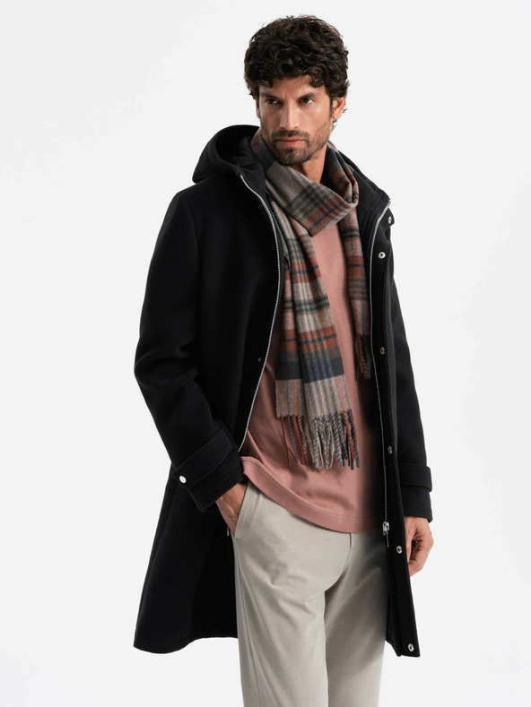 Ombre Clothing Cappotto con cappuccio da uomo Ombre Clothing