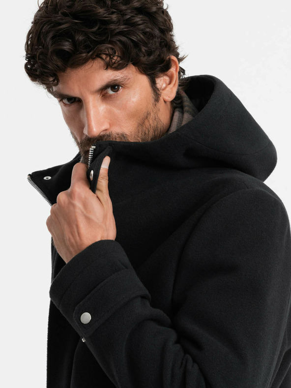 Ombre Clothing Cappotto con cappuccio da uomo Ombre Clothing