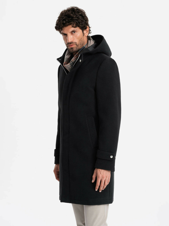 Ombre Clothing Cappotto con cappuccio da uomo Ombre Clothing