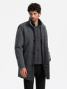 Ombre Clothing Cappotto invernale melange da uomo con fodera trapuntata Ombre Clothing V1 OM-COWC-0116