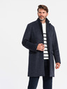 Ombre Clothing Cappotto in lana da uomo senza bottoni Ombre Clothing V1 OM-COWC-0121