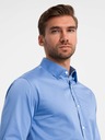 Ombre Clothing Camicia di raso da uomo Ombre Clothing SLIM FIT V2 OM-SHOS-0176
