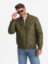 Ombre Clothing Giubbotto bomber da uomo con stampa in rilievo Ombre Clothing
