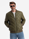 Ombre Clothing Giubbotto bomber da uomo con stampa in rilievo Ombre Clothing