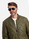 Ombre Clothing Giubbotto bomber da uomo con stampa in rilievo Ombre Clothing