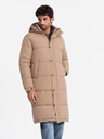 Ombre Clothing Giacca parka lunga trapuntata da uomo con cappuccio staccabile Ombre Clothing
