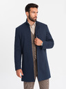 Ombre Clothing Ombre Clothing Cappotto strutturato a collo alto da uomo