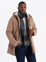 Ombre Clothing Giacca parka lunga da uomo Ombre Clothing