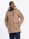 Ombre Clothing Giacca parka lunga da uomo Ombre Clothing