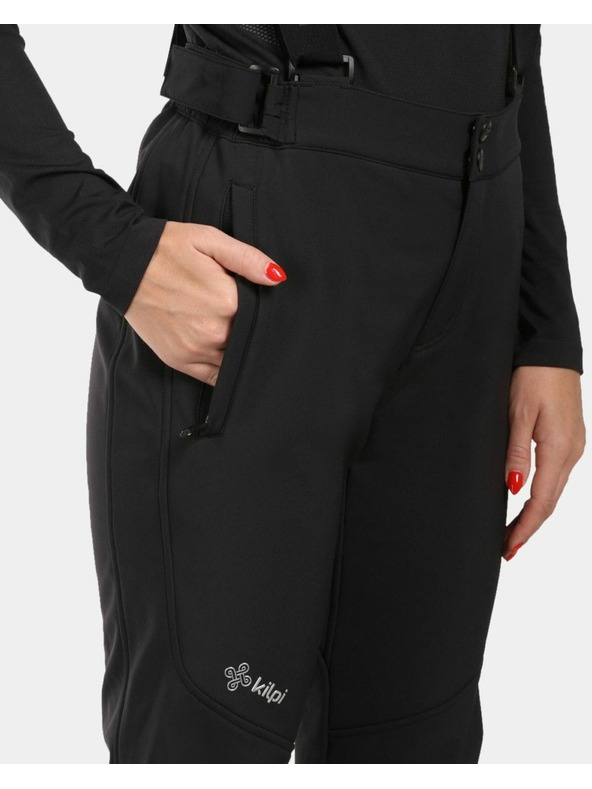 Kilpi Pantaloni da sci Softshell da donna Kilpi RHEA-W Nero
