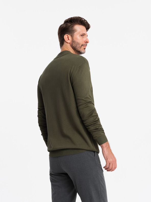 Ombre Clothing Mezzo dolcevita da uomo in maglia con viscosa Abbigliamento Ombre