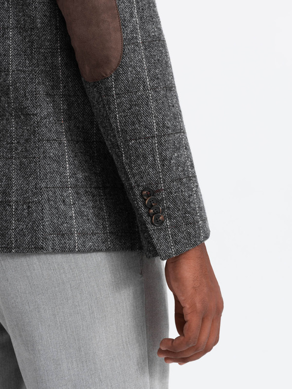 Ombre Clothing Elegante giacca da uomo in maglia strutturata Ombre Clothing