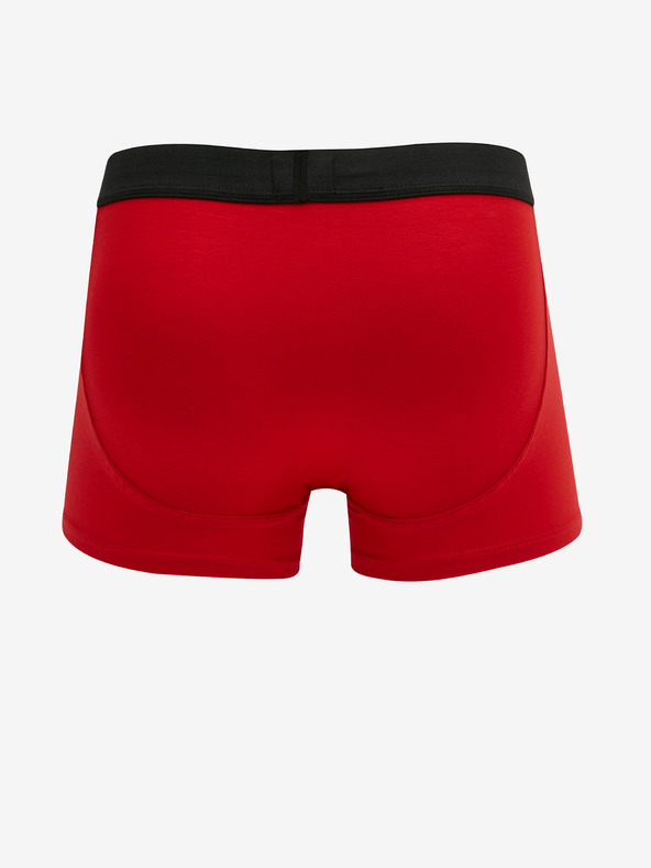 Diesel Set di tre boxer da uomo Diesel in rosso e nero