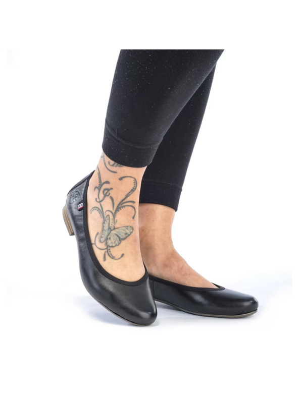 Rieker Black leather ballet flats Rieker