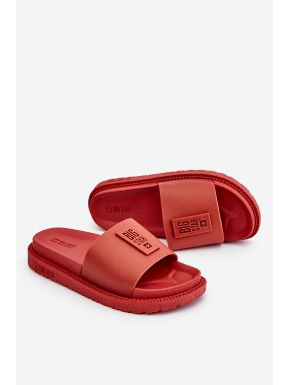 BIG STAR SHOES Pantofole Big Star rosse da donna