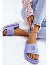 BIG STAR SHOES Pantofole Big Star da donna alla moda - viola chiaro:
