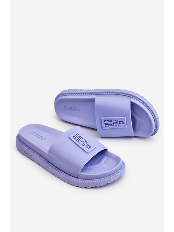 BIG STAR SHOES Pantofole Big Star da donna alla moda - viola chiaro: