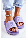 BIG STAR SHOES Pantofole Big Star da donna alla moda - viola chiaro: